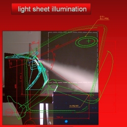 fénysíkos áramlás láthatóvátétele